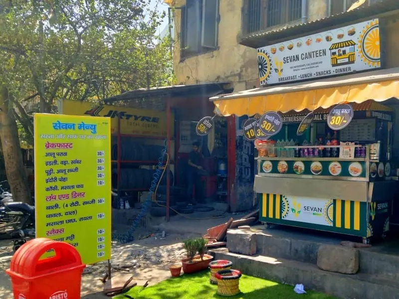 Sewan canteen stall set up on a campus lawn